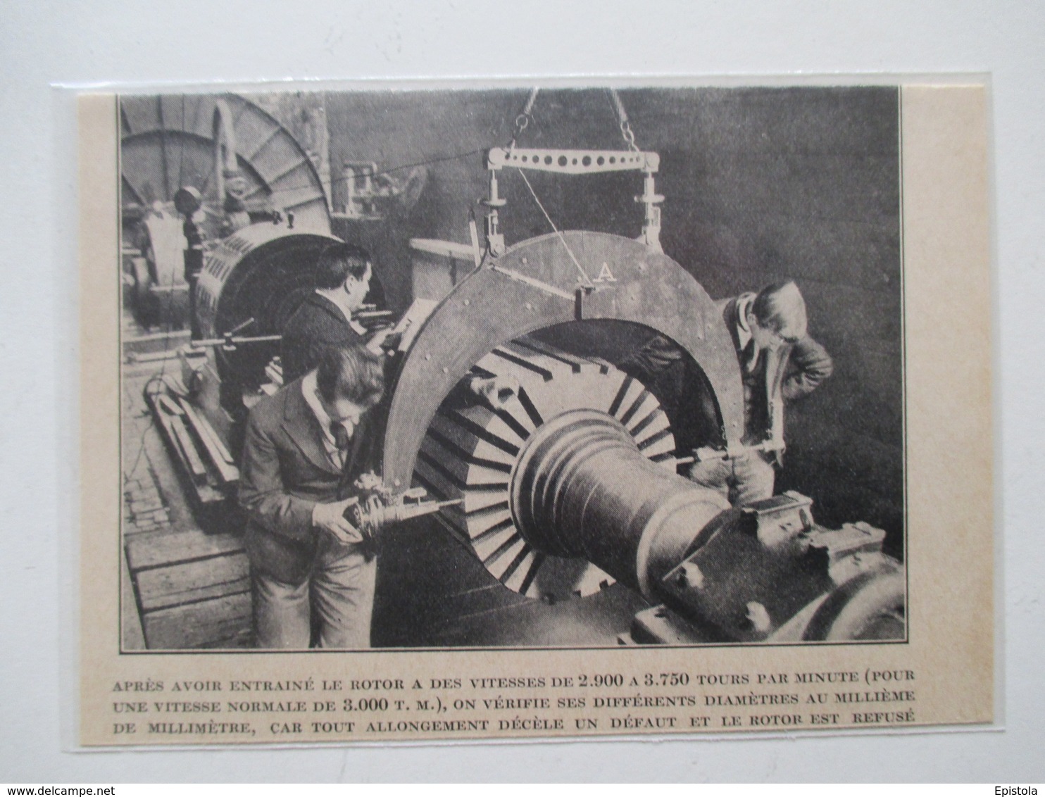 Oerlikon Contraves  (Zurich)   ROTOR En Test  -  Coupure De Presse De 1928 - Other Apparatus