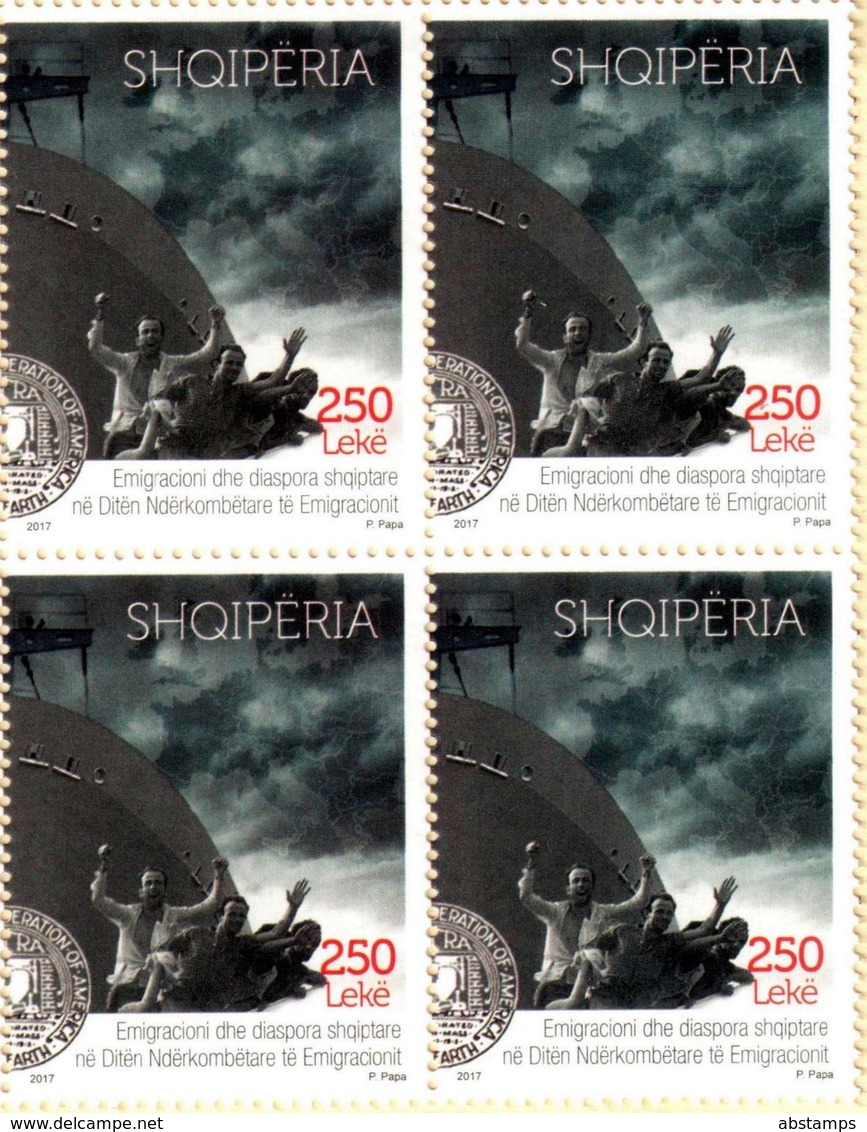 Albania Stamps 2017. International Immigration Day. Block Of 4. MNH - Albania