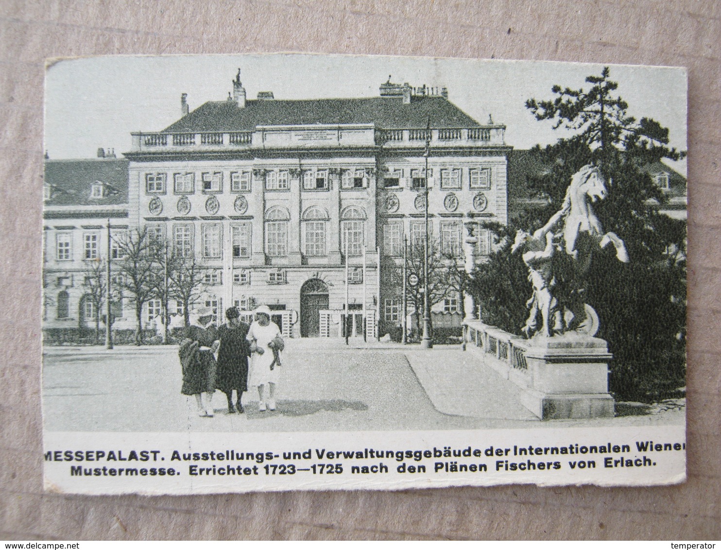 Wien - Messepalast / Picture, Clip From A Cigarette Box ( 25 MEMPHIS Zigaretten Österr. - Tabak Regie ) - Autres & Non Classés