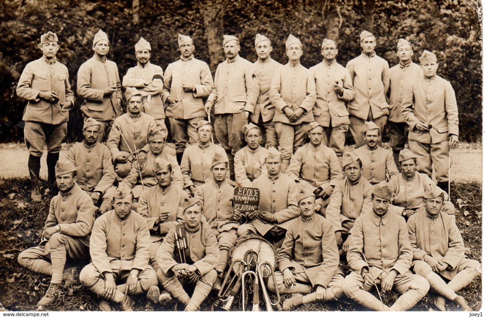 Cpa Carte Photo Soldats Grande Guerre,musiciens. - War, Military