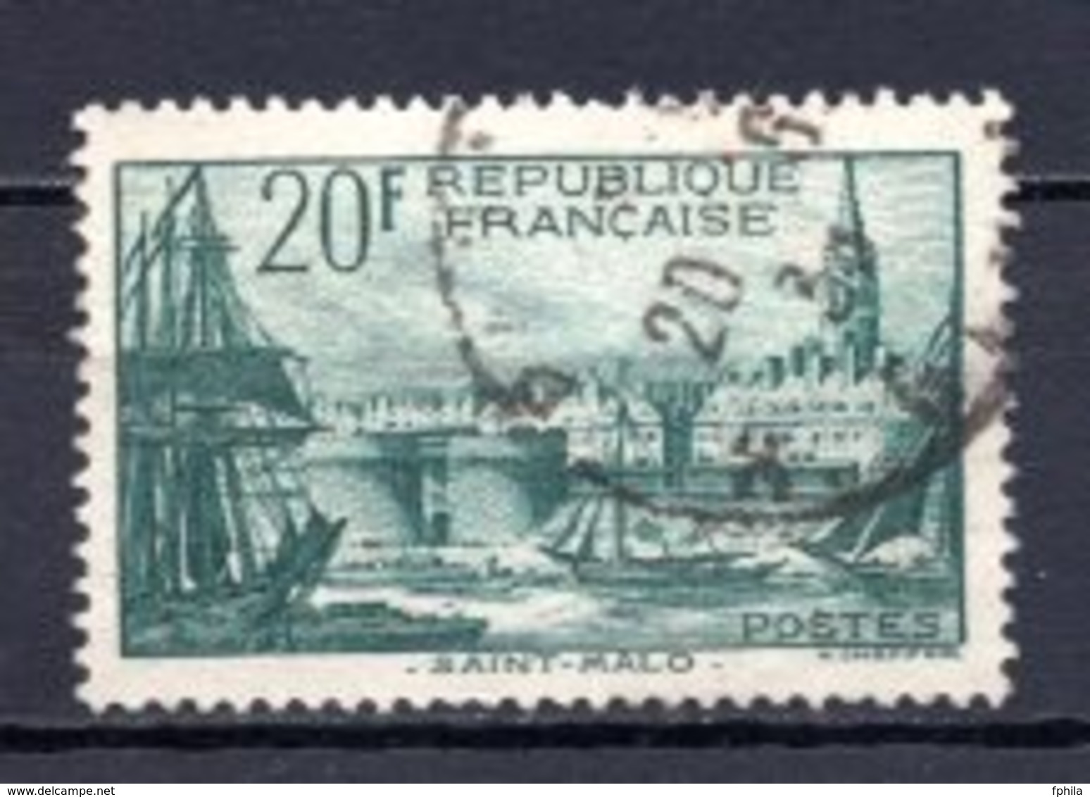 1938 FRANCE 20FR. DEFINITIVE MICHEL: 415 USED - Gebraucht