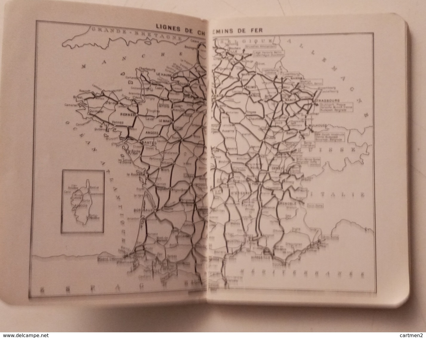 GUIDE PRATIQUE DE LA CORSE 3 GRANDE CARTE GEOGRAPHIQUE D'AJACCIO ET DE BASTIA 192 PAGES + PLAN ET PUBLICITE - Turismo