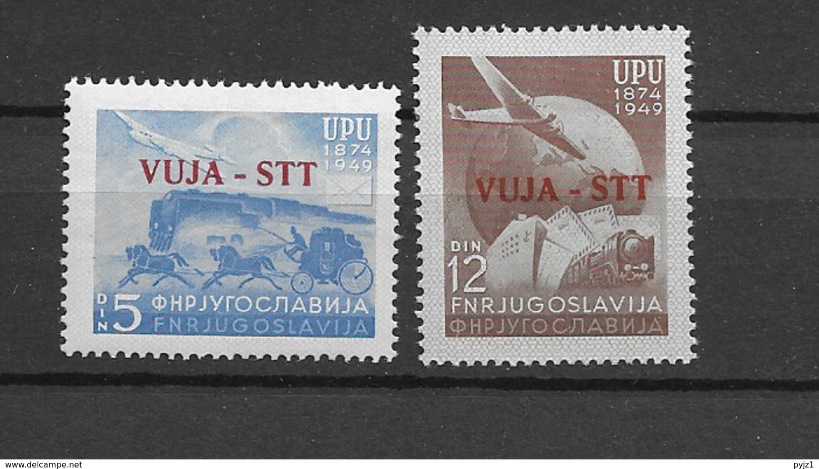 1949 MNH Triest Zone B, Mi 22-23 - Yugoslavian Occ.: Trieste