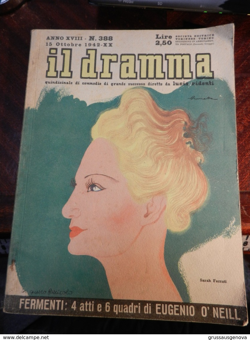 9) RIVISTA IL DRAMMA ANNO XX N° 388 OTTOBRE 1942 - Other & Unclassified