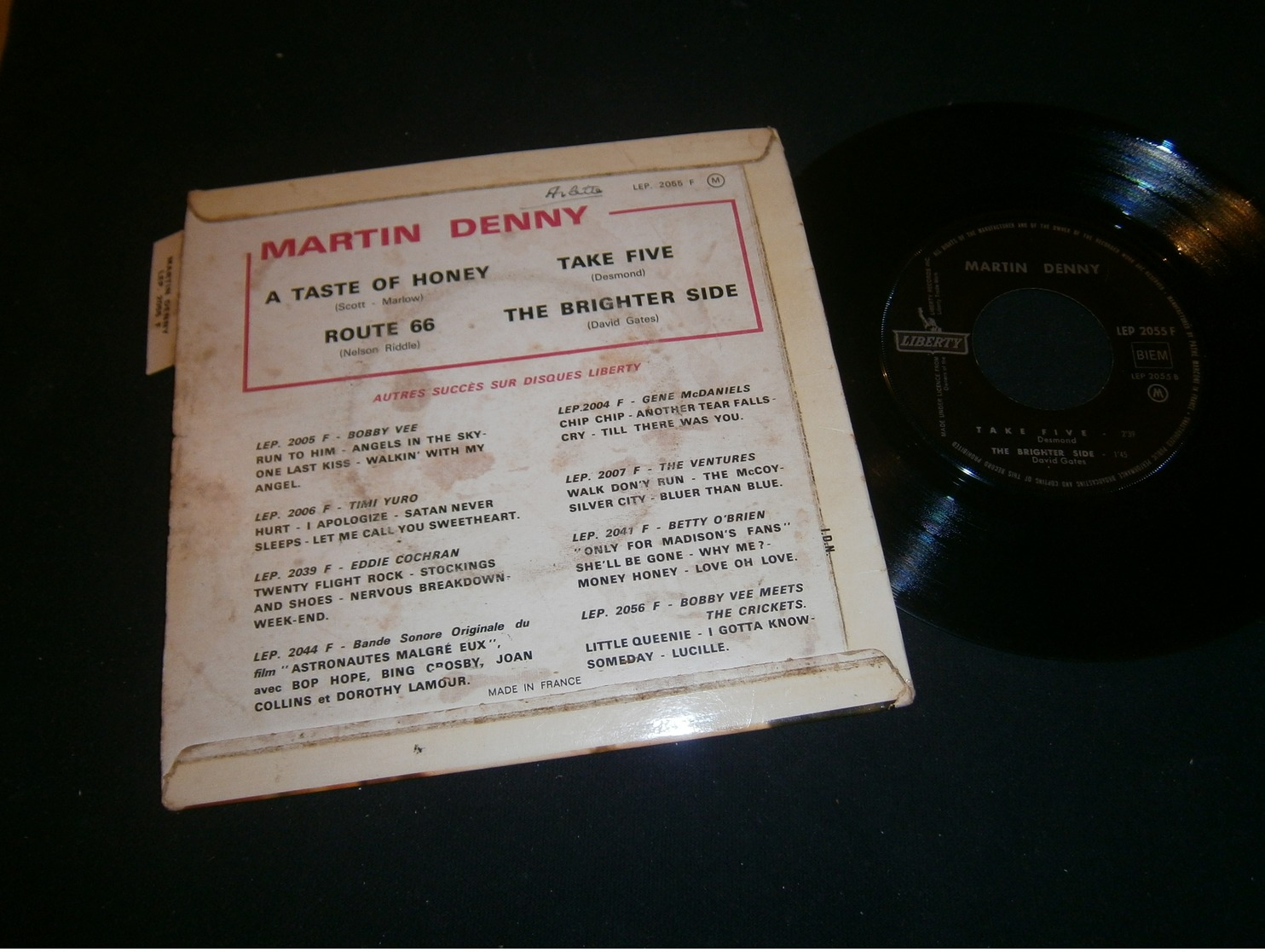 EP  45t  Martin DEnny A Taste Of Honey - Altri & Non Classificati