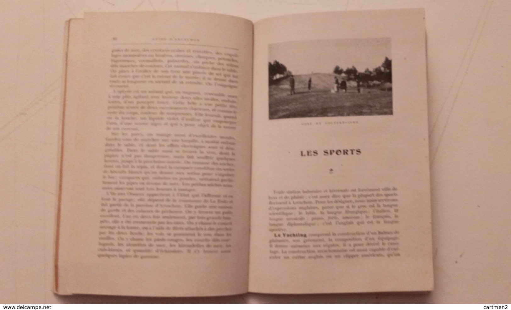 ARCACHON GUIDE TOURISTIQUE 214 PAGES GABORY 1906 + PLAN DE LA VILLE CARTE GEOGRAPHIQUE PUBLICITE SPORT VILLA HISTORIQUE