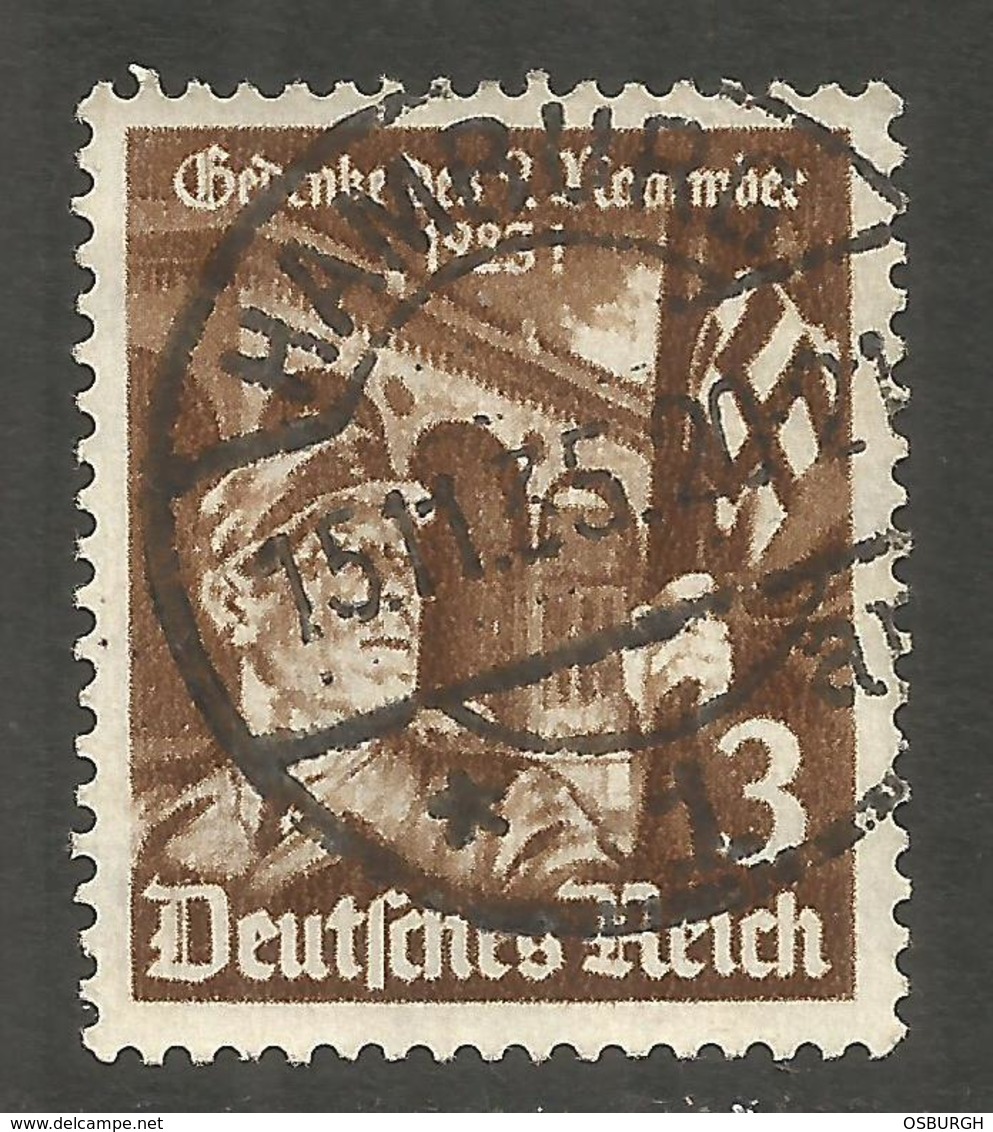 GERMANY. 3pf SA USED HAMBURG POSTMARK - Other & Unclassified