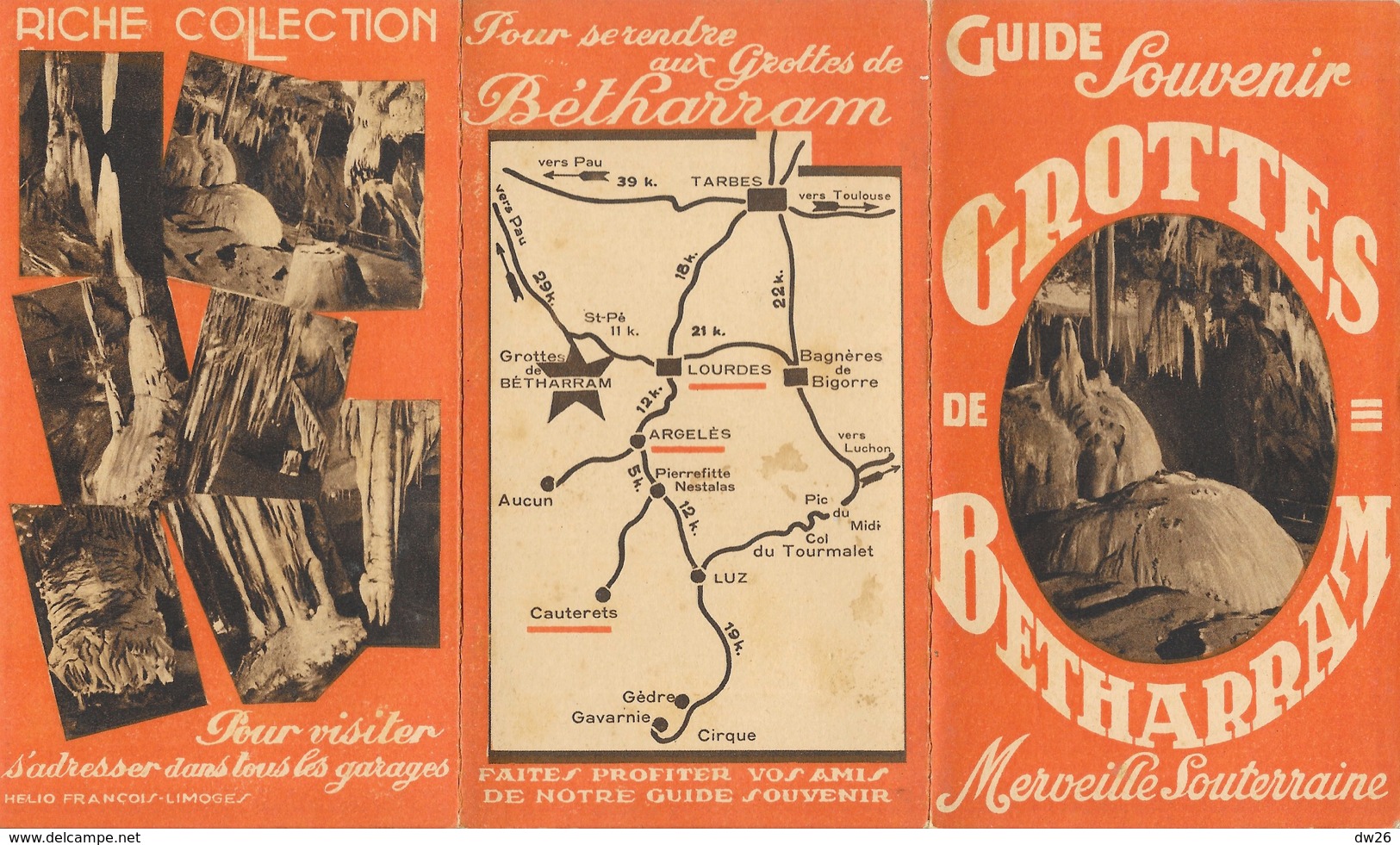 Guide Dépliant Touristique, Souvenir Grottes De Betharam, Merveille Souterraine - Cuadernillos Turísticos