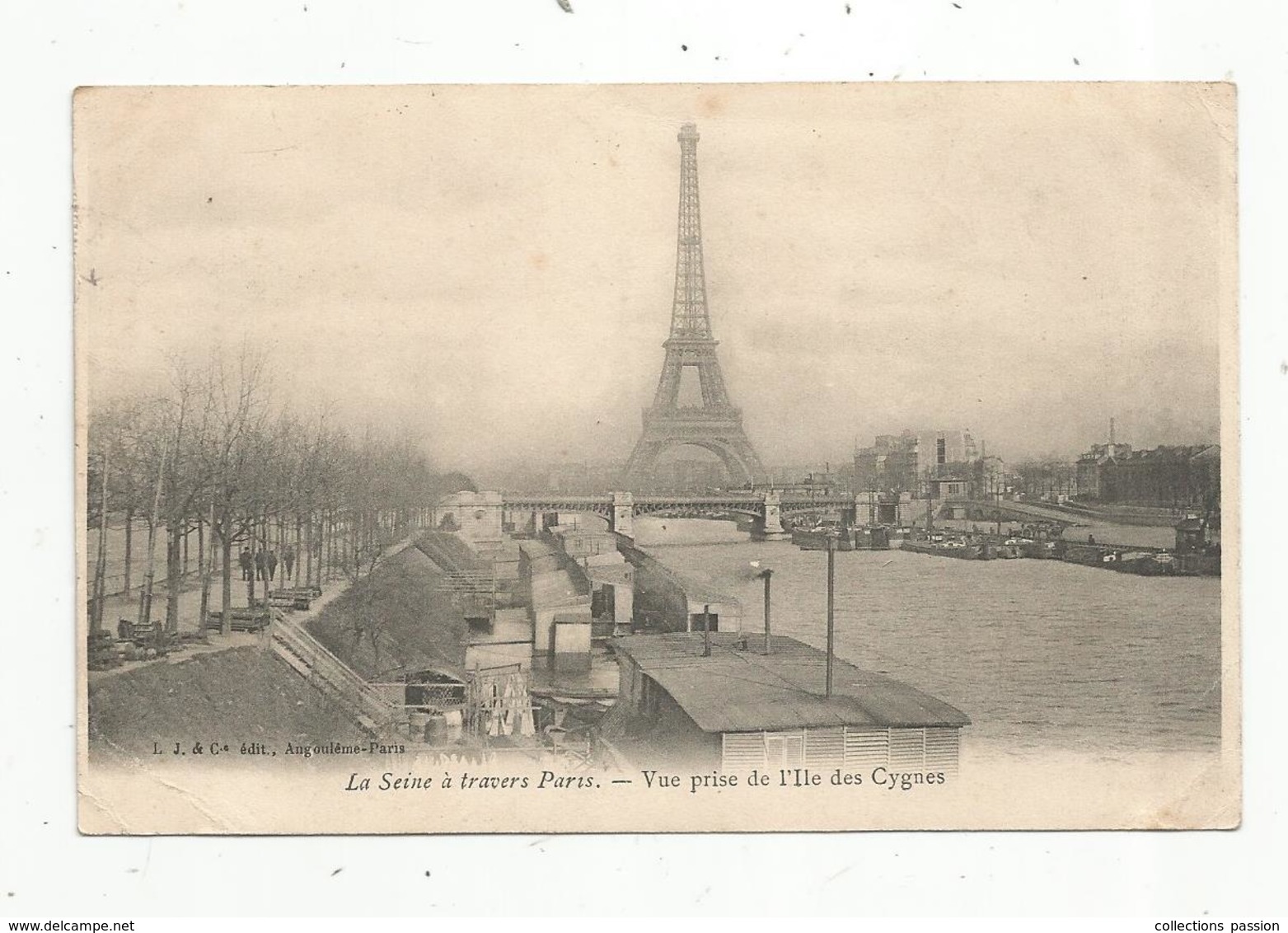 Sur Carte Postale, PARIS 42 , AV. FRIEDLAND ; PONT L'ABBE D'ARNOULT , Charente Inférieure,1906, 3 Scans ,TOUR EIFFEL - 1877-1920: Période Semi Moderne