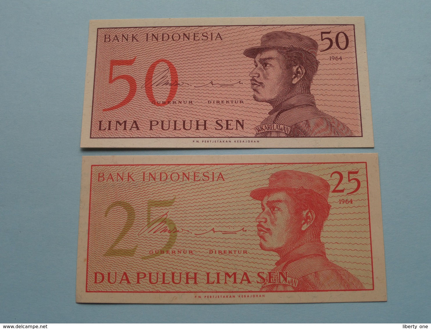 50 LIMA PULUH SEN & 25 DUA PULUH LIMA SEN Bank Indonesia ( For Grade, Please See Photo ) UNC ! - Indonesia