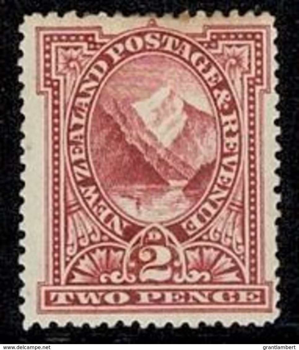 New Zealand 1898 Pembroke Peak, Milford Sound 2d No Wmk P15 MH  SG 248 - See Notes - Ungebraucht