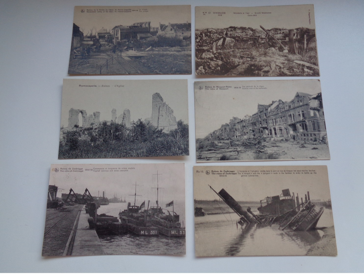 Lot De 20 Cartes Postales De Belgique  Guerre 1914 - 1918 Ruines      Lot Van 20 Postkaarten  België Oorlog Ruinen - 5 - 99 Postkaarten