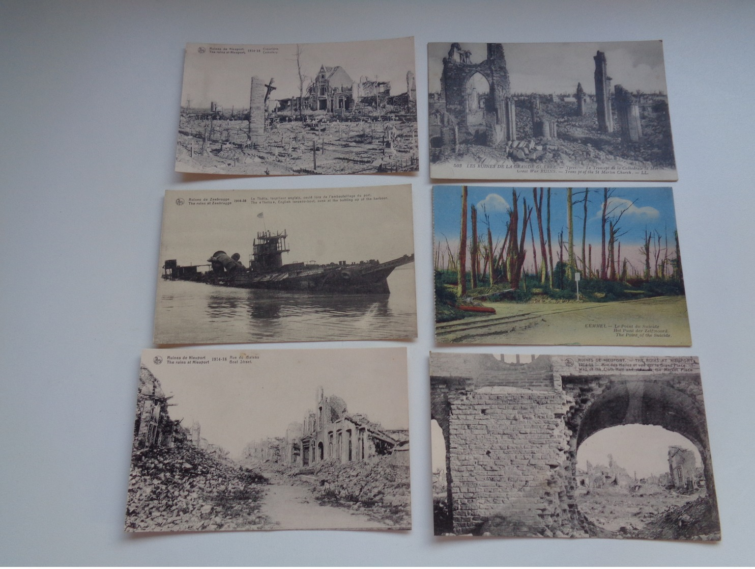 Lot De 20 Cartes Postales De Belgique  Guerre 1914 - 1918 Ruines      Lot Van 20 Postkaarten  België Oorlog Ruinen - 5 - 99 Postkaarten