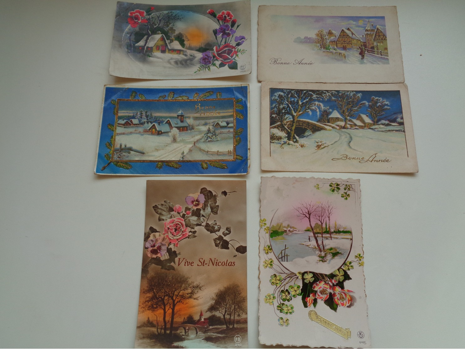 Beau lot de 60 cartes postales de fantaisie paysages paysage Mooi lot van 60 postkaarten fantasie landschappen landschap