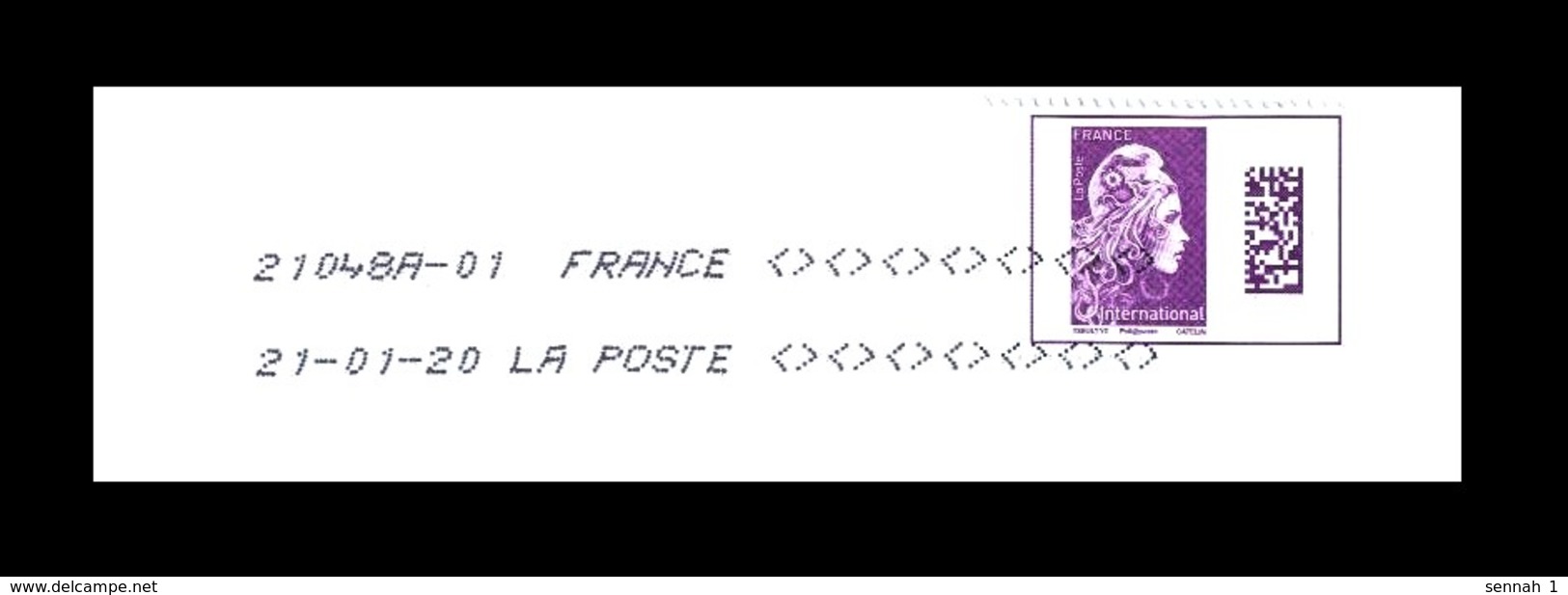 Frankreich / France: 'Marianne L'engagée – International – Adhésif Humide, 2019', Mi. 7224; Yv. 5291 Oo - Used Stamps