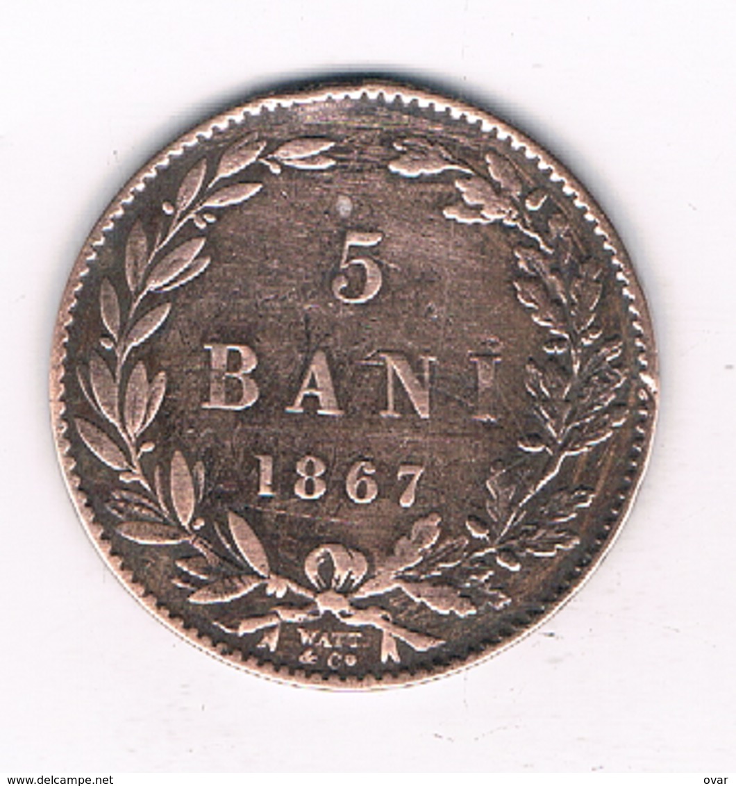 5 BANI 1867   ROEMENIE /1159/ - Roumanie