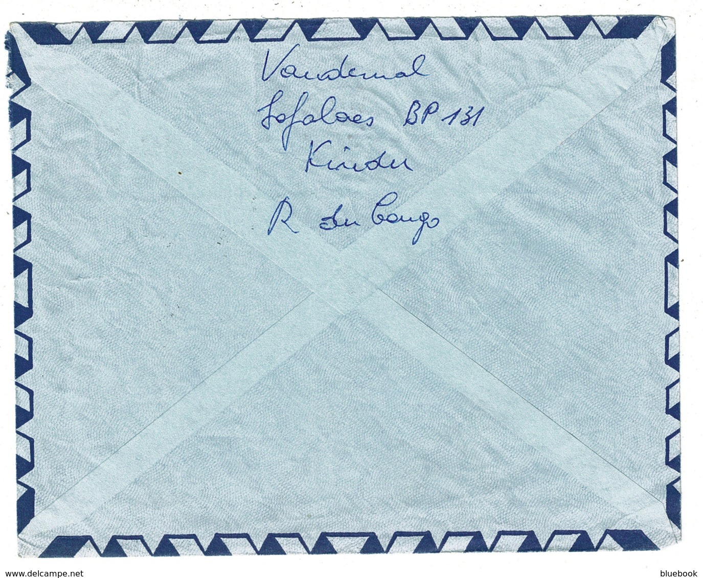 Ref 1337 - Circa 1963 Airmail Cover Kinidu Congo 9f Rate To Belgium - Other & Unclassified