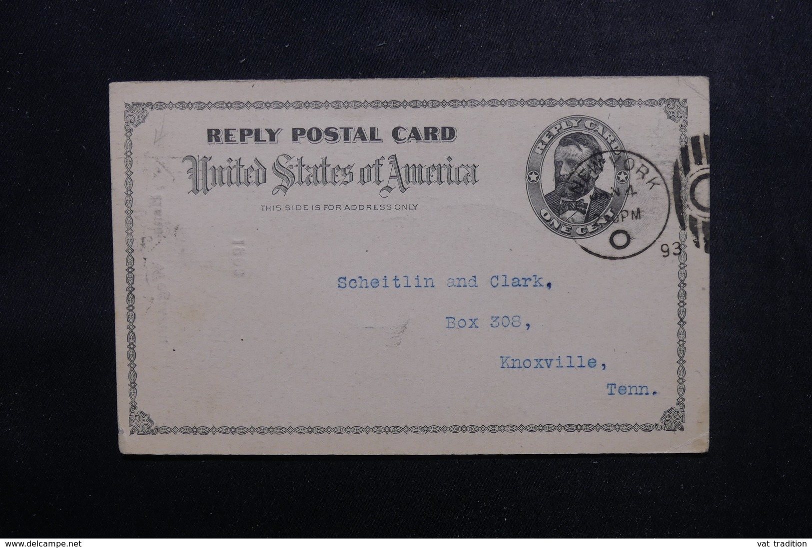 ETATS UNIS - Entier Postal Réponse De New York Pour Knoxville En 1903 - L 52932 - 1901-20