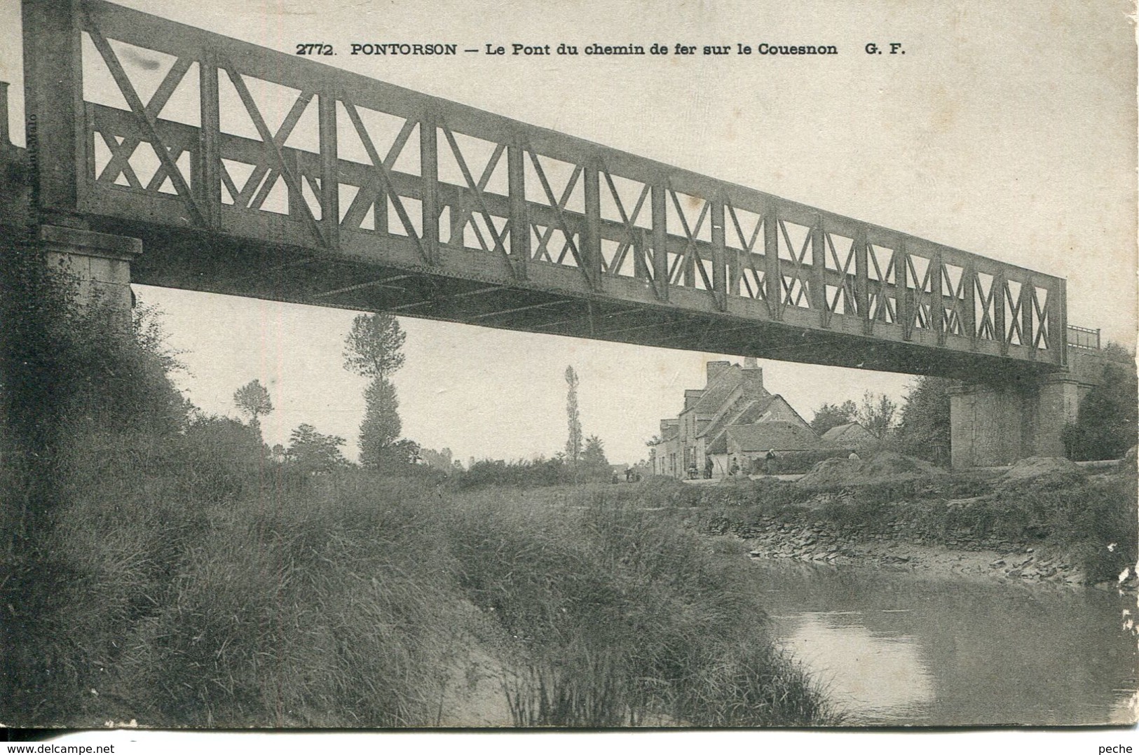 N°3592 T -cpa Pontorson -le Font Du Chemin De Fer Sur Le Couesnon- - Ouvrages D'Art