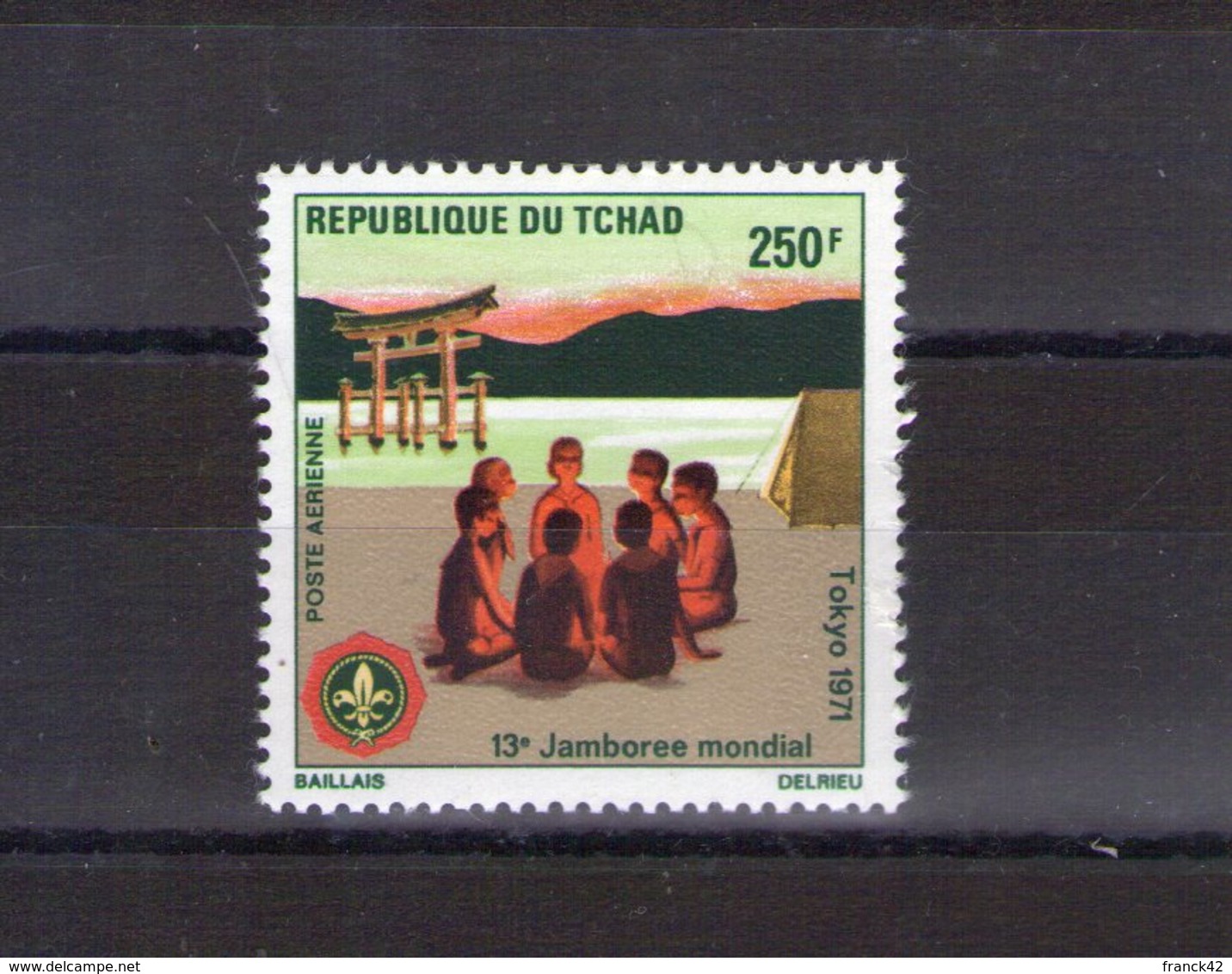 Tchad. Poste Aérienne. 13e Jamboree Mondial à Tokyo. 1971 - Tchad (1960-...)