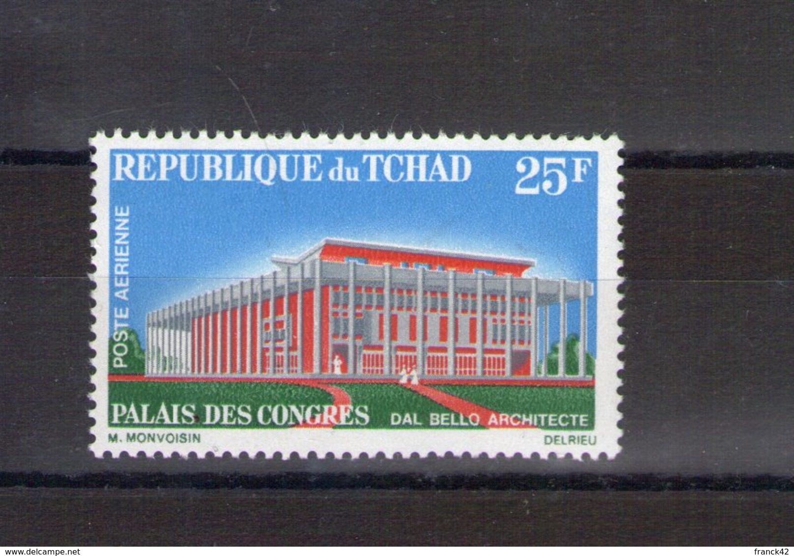 Tchad. Poste Aérienne. Palais Des Congrès - Tchad (1960-...)