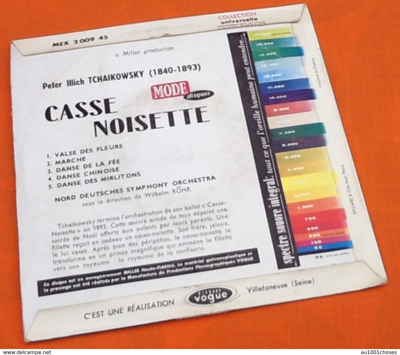 Vinyle 45 Tours    Tchaikovsky   Casse-Noisette Mode Disques 200945 - Classique