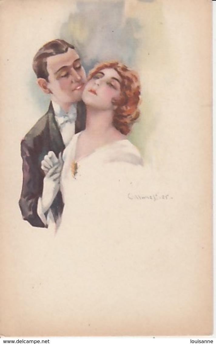 20 / 2 / 169  -  Couple  D'amoureux  ( SIGNÉ  MONESTIER   ) - Monestier, C.