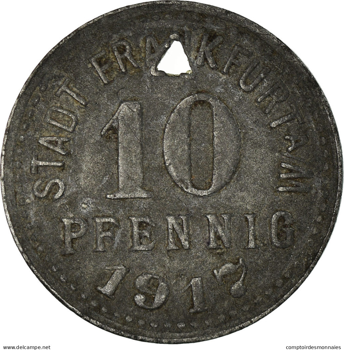 Monnaie, Allemagne, Stadt Frankfurt A.M., Frankfurt Am Main, 10 Pfennig, 1917 - Monétaires/De Nécessité