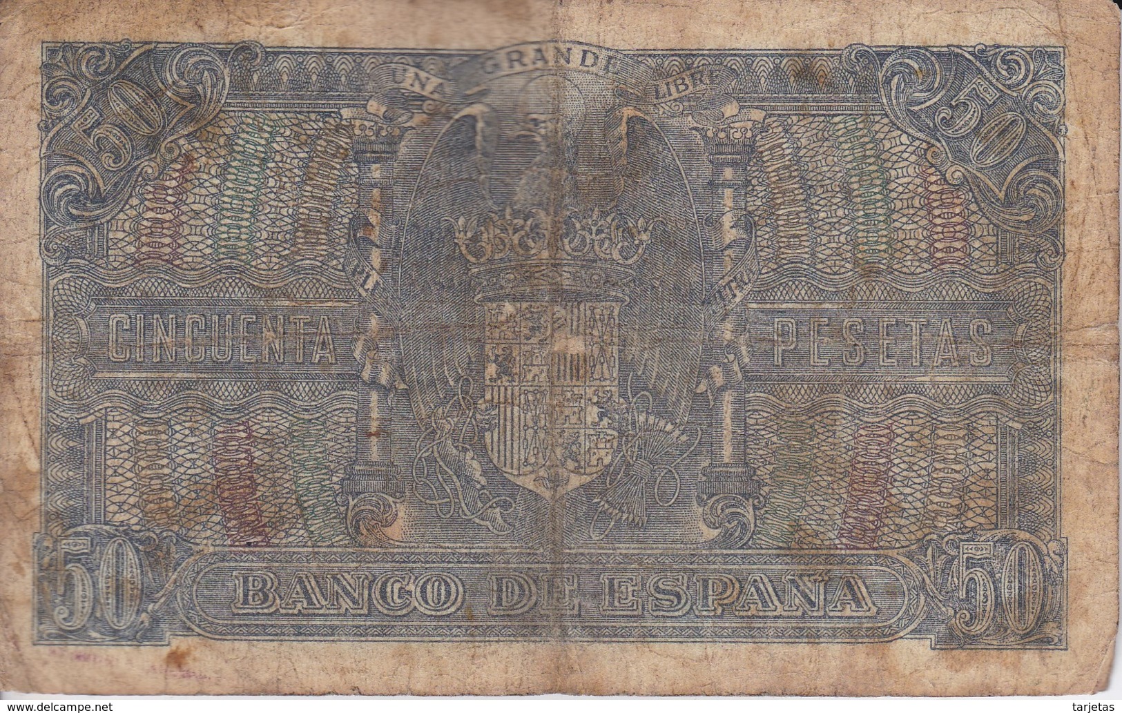 BILLETE DE ESPAÑA DE 50 PTAS DEL 9/01/1940 SERIE A CALIDAD  RC (BANKNOTE) - 50 Peseten