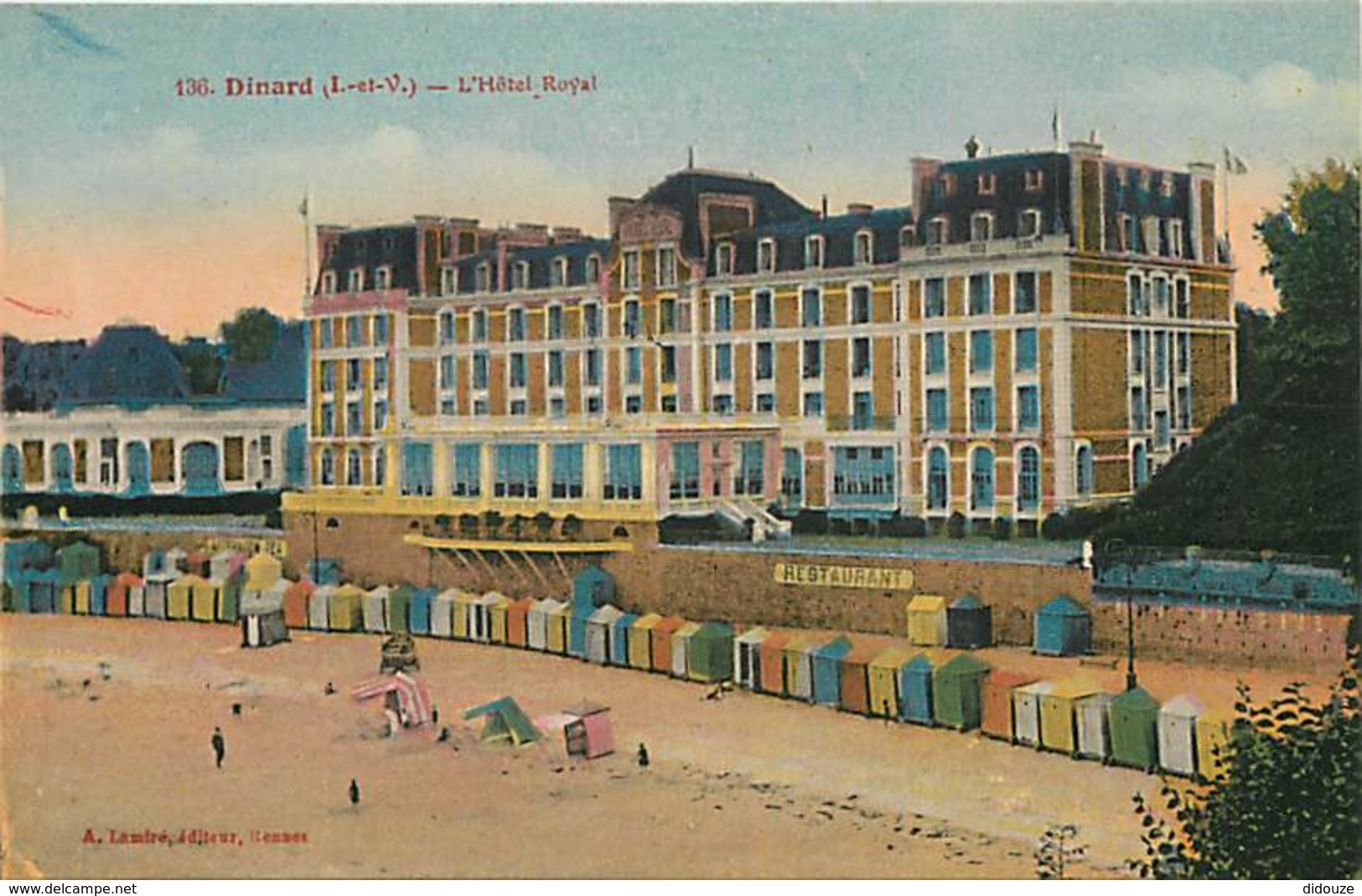 35 - Dinard - L'Hotel Royal - Colorisée - Voir Scans Recto-Verso - Dinard