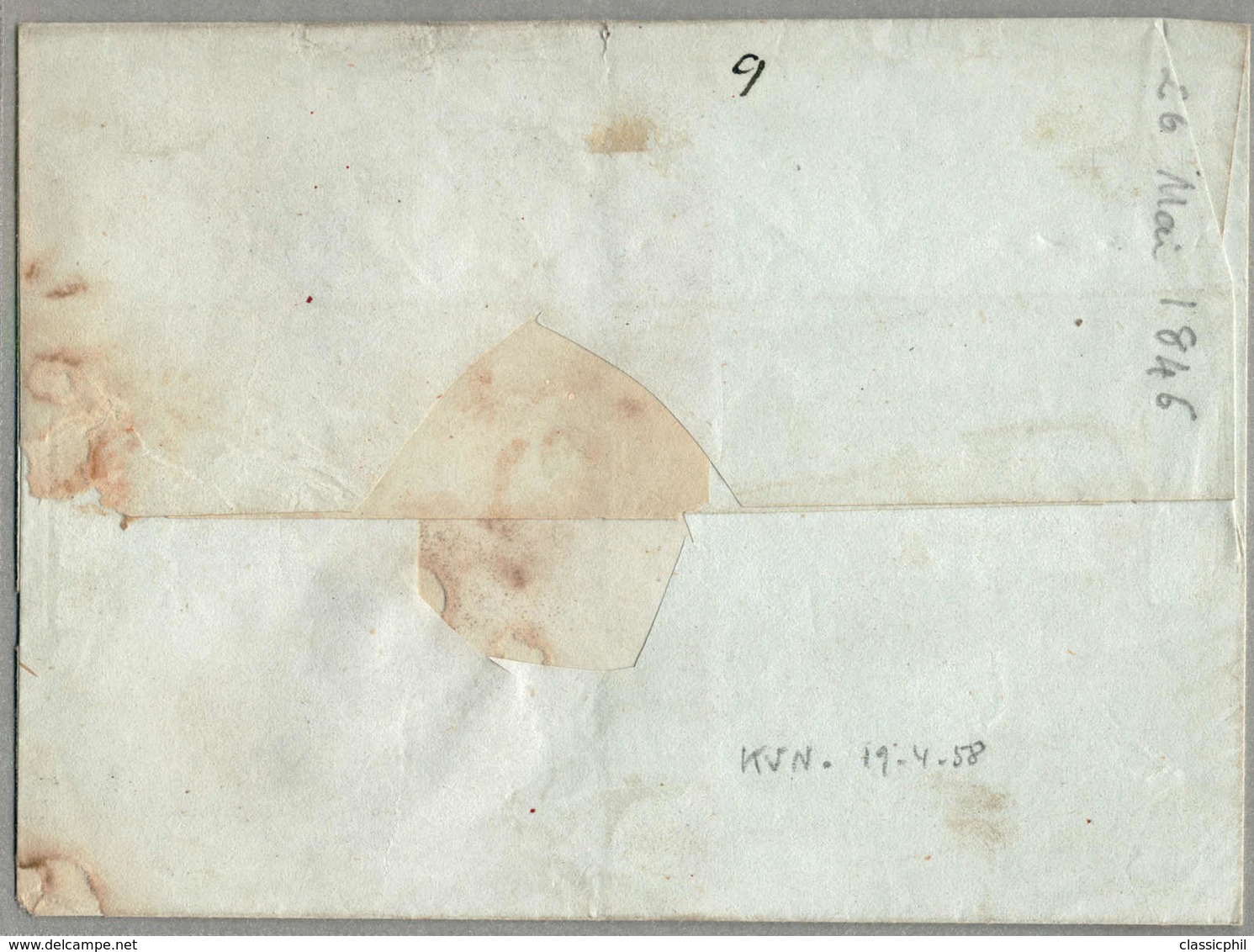 Beleg 1846, Folded Letter From TACNA To AREQUIPE, Taxed With 3 P., From The French Vice-Consulat (cancellation In Black  - Peru