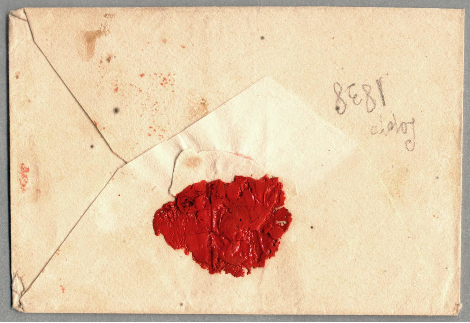 Beleg 1838, Cover From JAVJA To Huari, With Neatly Rare Red Townpost Cancellation, Signed G. Lamy, VF!. Estimate 500€. - Peru