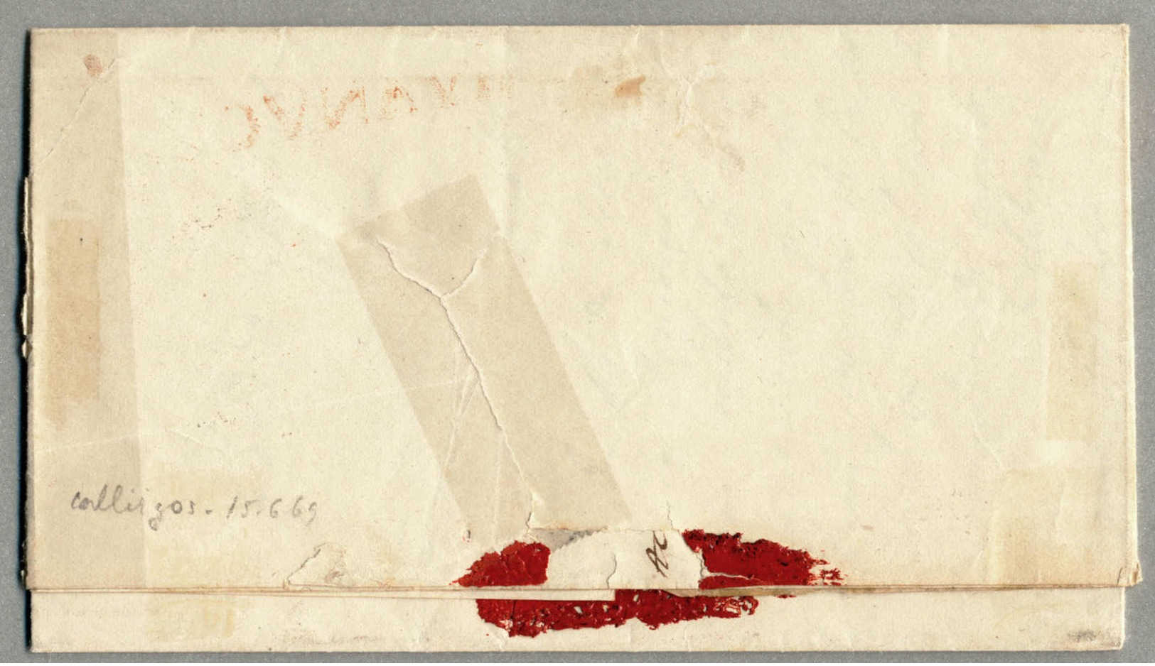 Beleg 1848, Complete Letter From HUANUCO To LIMA, With Red HUANUCO And Red FRANCA Cancel, Very Light Lettering (faded),  - Peru