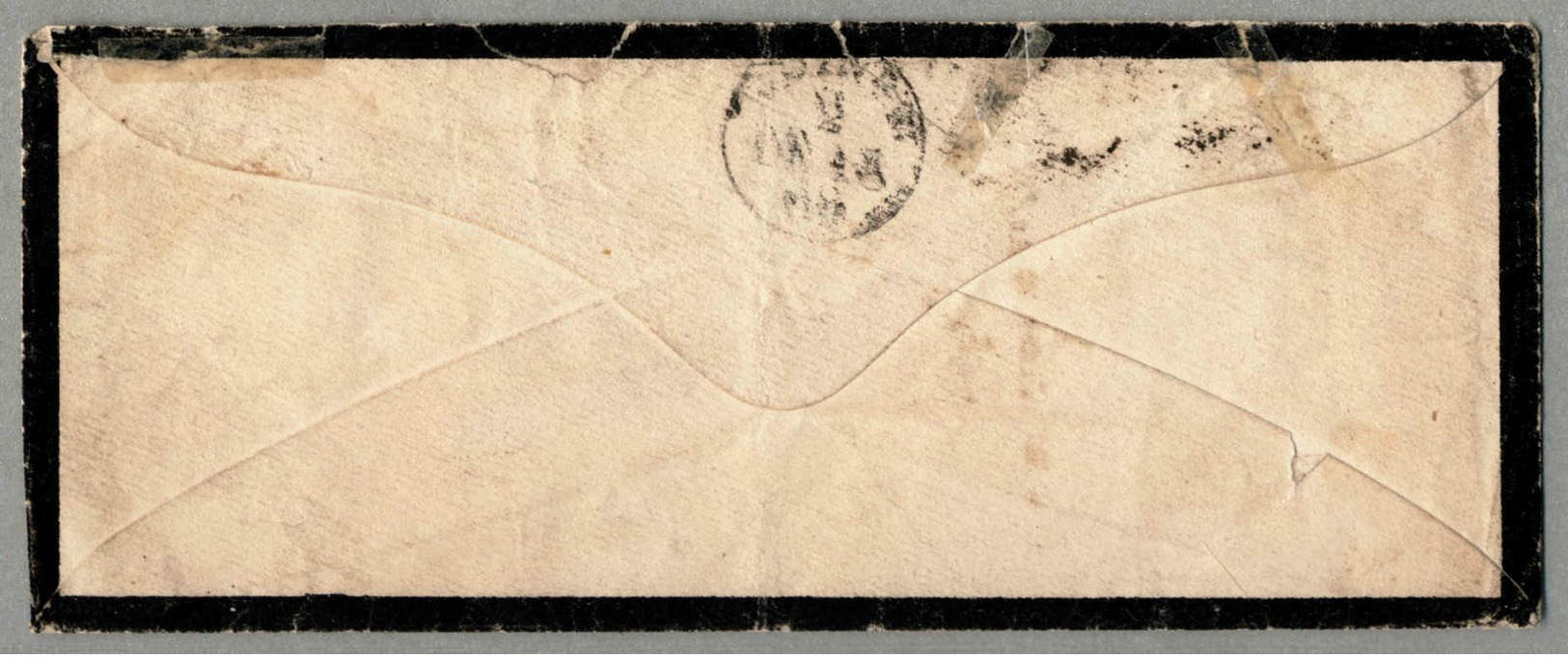Beleg 1868, Mourning Cover From CALLAO/Peru To EDINGBURGH/Scotland, With Cancellation Of The British Post Office Abroad - Peru