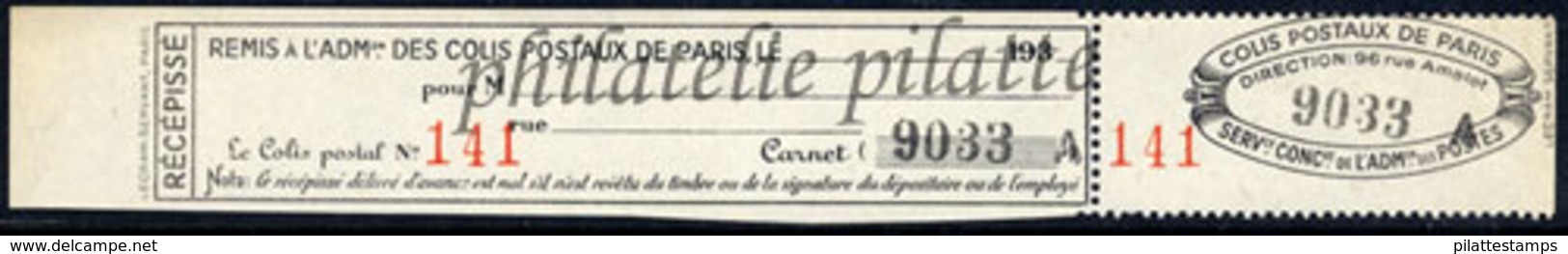 -France Colis Postaux Paris Pour Paris 172** - Other & Unclassified