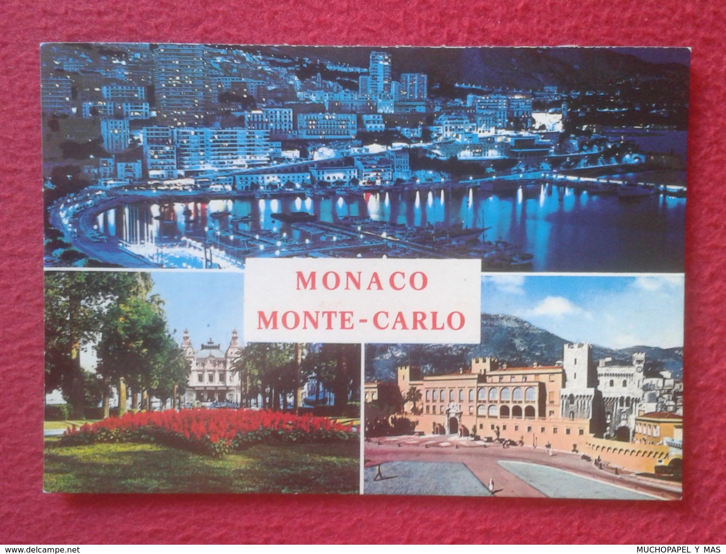 POSTAL POST CARD CARTE POSTALE MONACO MONTE-CARLO COSTA AZUL CÔTE D'AZUR CASINO, PALACE, PALACIO, PORT, PUERTO, HAFEN... - Monte-Carlo