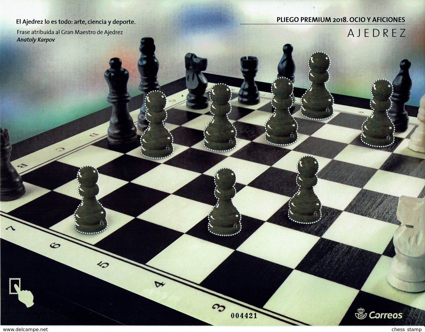 Spanien Spain Espana 2018 - Schach Chess Ajedrez échecs - MiNr 5267 Kleinbogen (8) - Schach