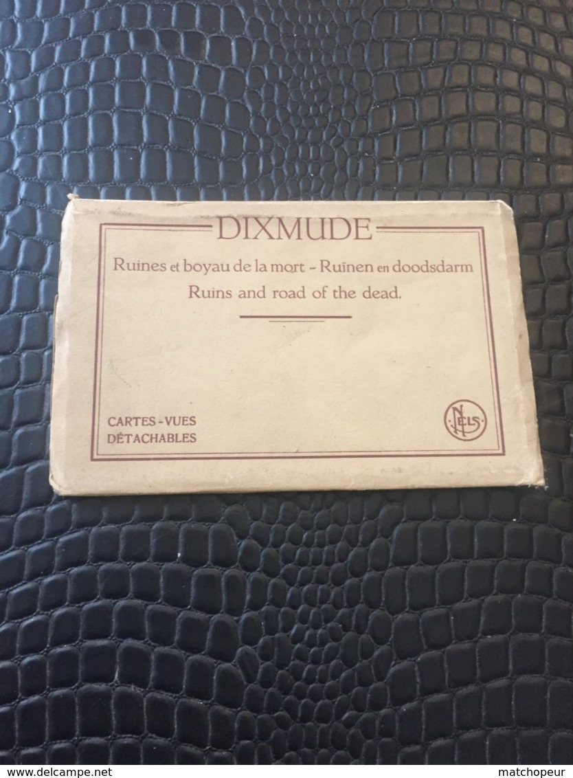 CARNET DE 10 CARTES POSTALES DE DIXMUDE - RUINES ET BOYAU DE LA MORT - Autres & Non Classés