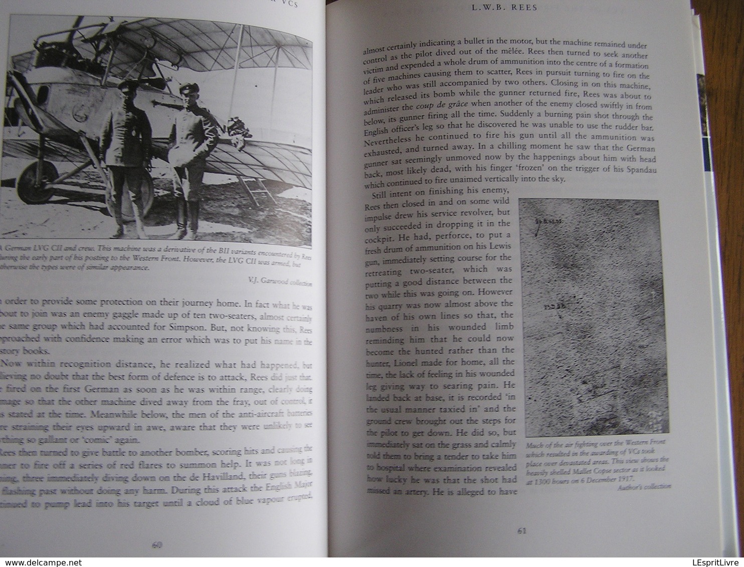 THE AIR VCs Aviation RAF England Avion Aircraft Guerre 14 18 Belgique France Victoria Cross Crosses Décoration Pilot