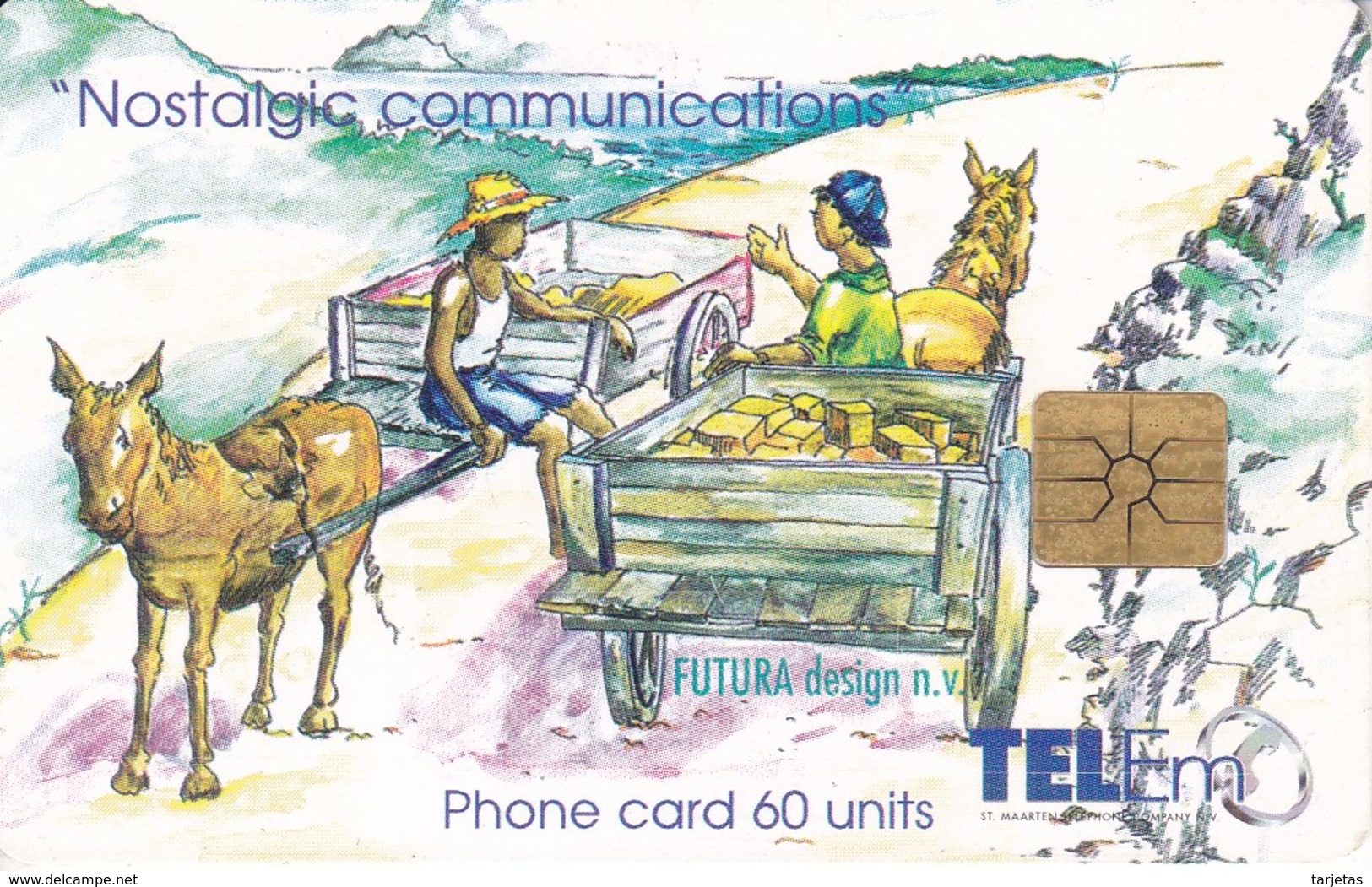 TARJETA DE SAINT MAARTEN  DE NOSTALGIC COMMUNICATIONS - Antillas (Nerlandesas)