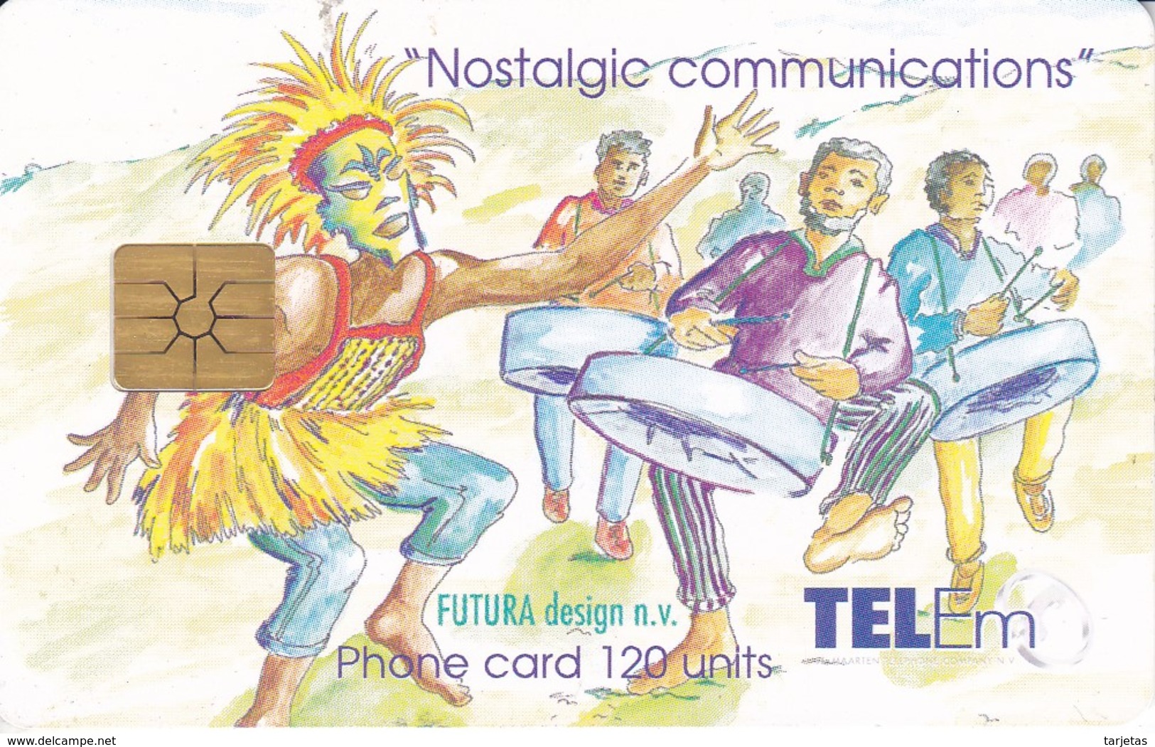 TARJETA DE SAINT MAARTEN  DE NOSTALGIC COMMUNICATIONS - Antillas (Nerlandesas)