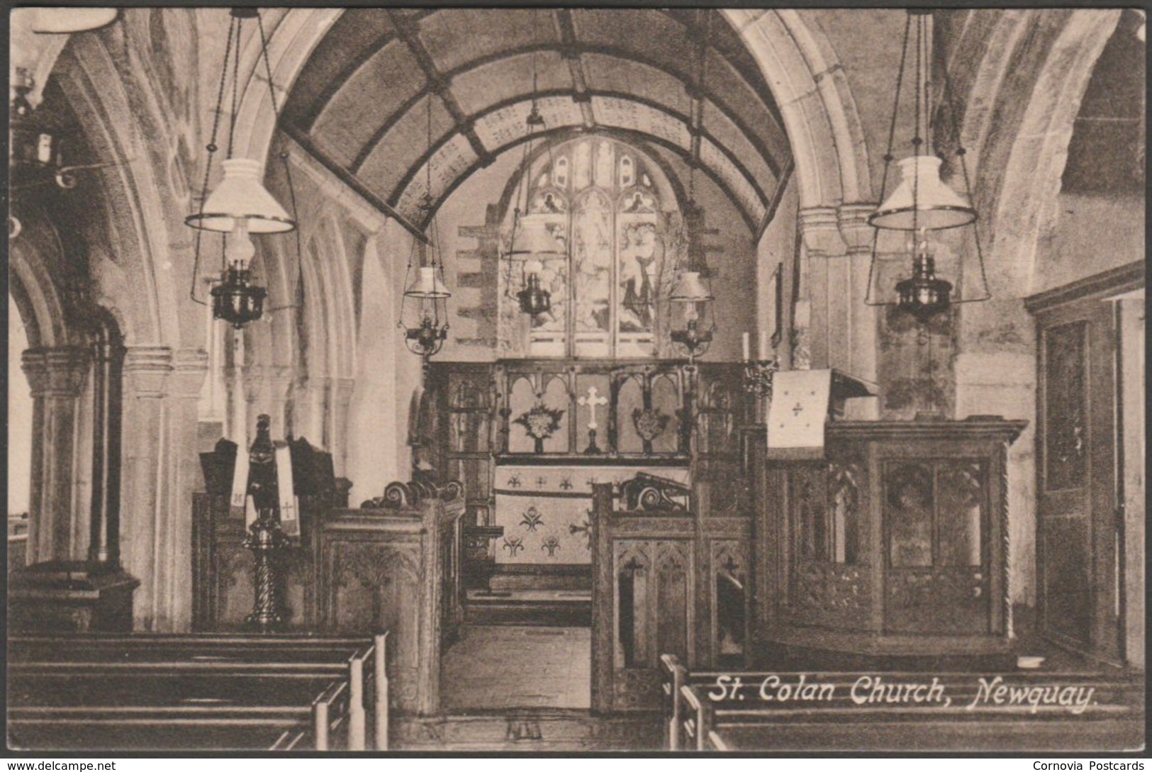 St Colan Church, Newquay, Cornwall, C.1910 - Hartnoll's Postcard - Other & Unclassified
