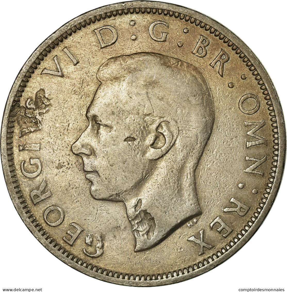Monnaie, Grande-Bretagne, George VI, 1/2 Crown, 1947, TB, Copper-nickel, KM:866 - K. 1/2 Crown
