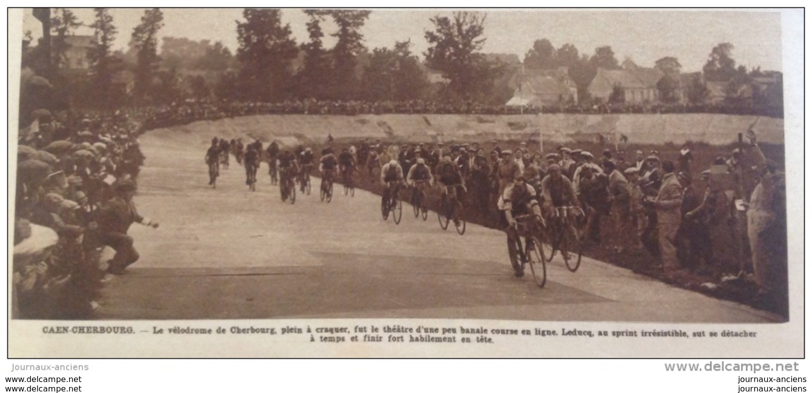 1929 TOUR DE FRANCE - Nicolas FRANTZ - LEDUCQ - FONTAN - CHERBOURG - VALOGNES - BRIQUEBEC - LA HAYE DU PUITS - DESGRANGE - Autres & Non Classés