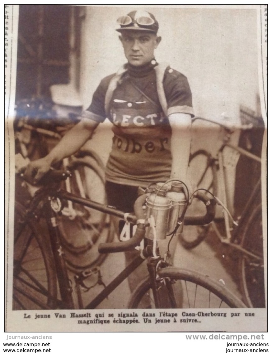 1929 TOUR DE FRANCE - Nicolas FRANTZ - LEDUCQ - FONTAN - CHERBOURG - VALOGNES - BRIQUEBEC - LA HAYE DU PUITS - DESGRANGE