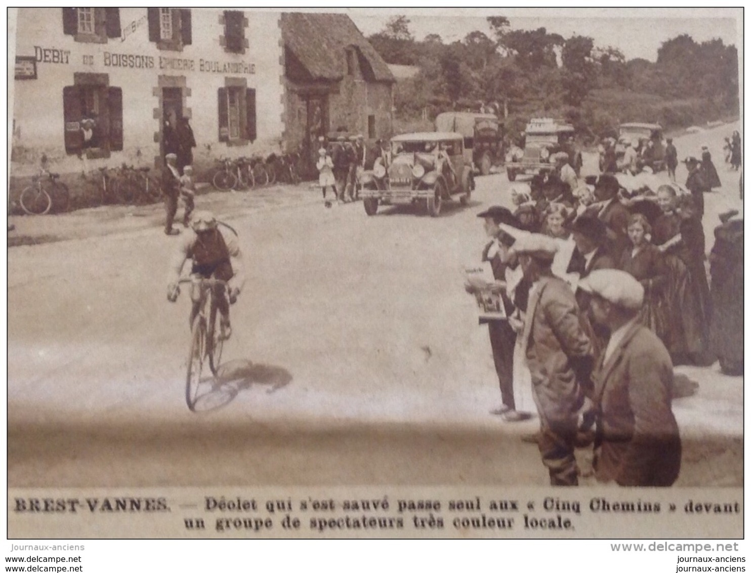 1929 TOUR DE FRANCE - Nicolas FRANTZ - LEDUCQ - FONTAN - CHERBOURG - VALOGNES - BRIQUEBEC - LA HAYE DU PUITS - DESGRANGE