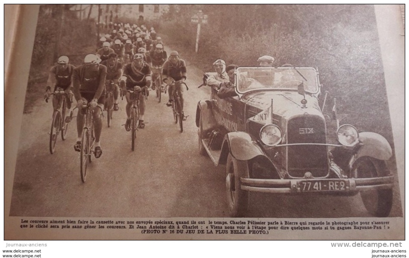 1931 LE TOUR DE FRANCE - PEY REHORADE - SAINT VINCENT DE TYROSSE - PUYMORENS - TOULON LES CHAMPIONS DE RUGBY