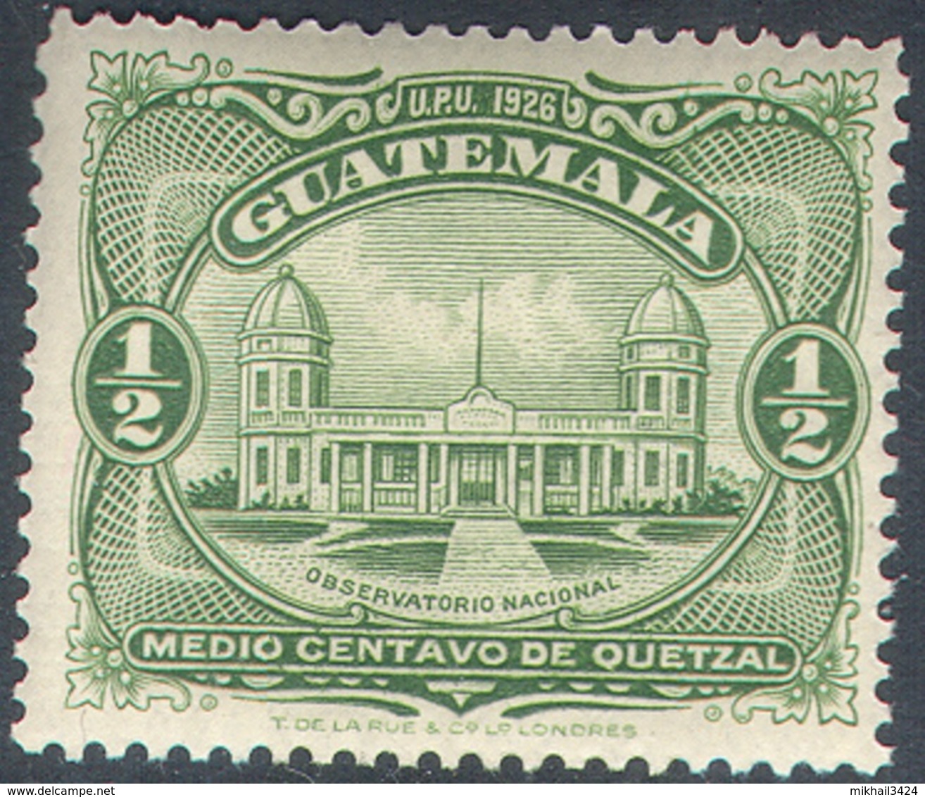 3407✅ Defins Science Space Astronomy Observatory 1929 Guatemala 1v MNH ** 11LE - Astronomy