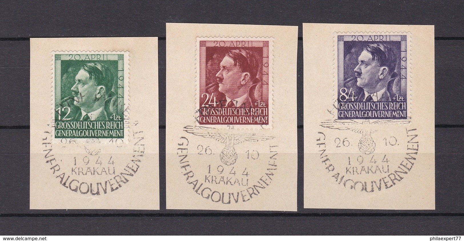 Generalgouvernement - 1942 - Michel Nr. 92/95 - Sonderstempel - Gest. - Besetzungen 1938-45