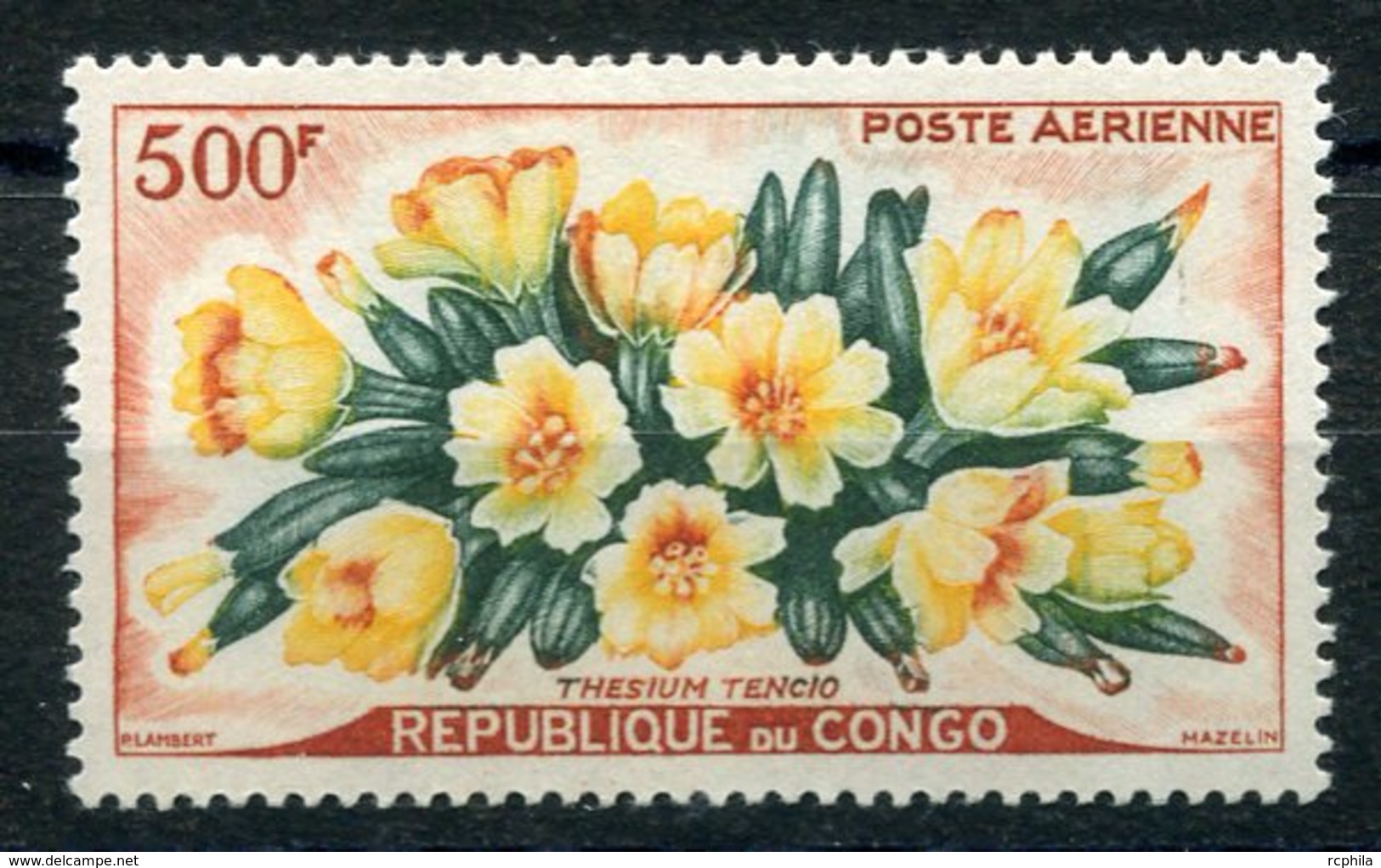 RC 15434 CONGO PA N° 4 FLEURS COTE 15,00€ NEUF ** MNH TB - Mint/hinged